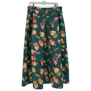 NEW LABORATORIO Novelty Print Colorful Maxi Skirt Butterflies $540 Size 12